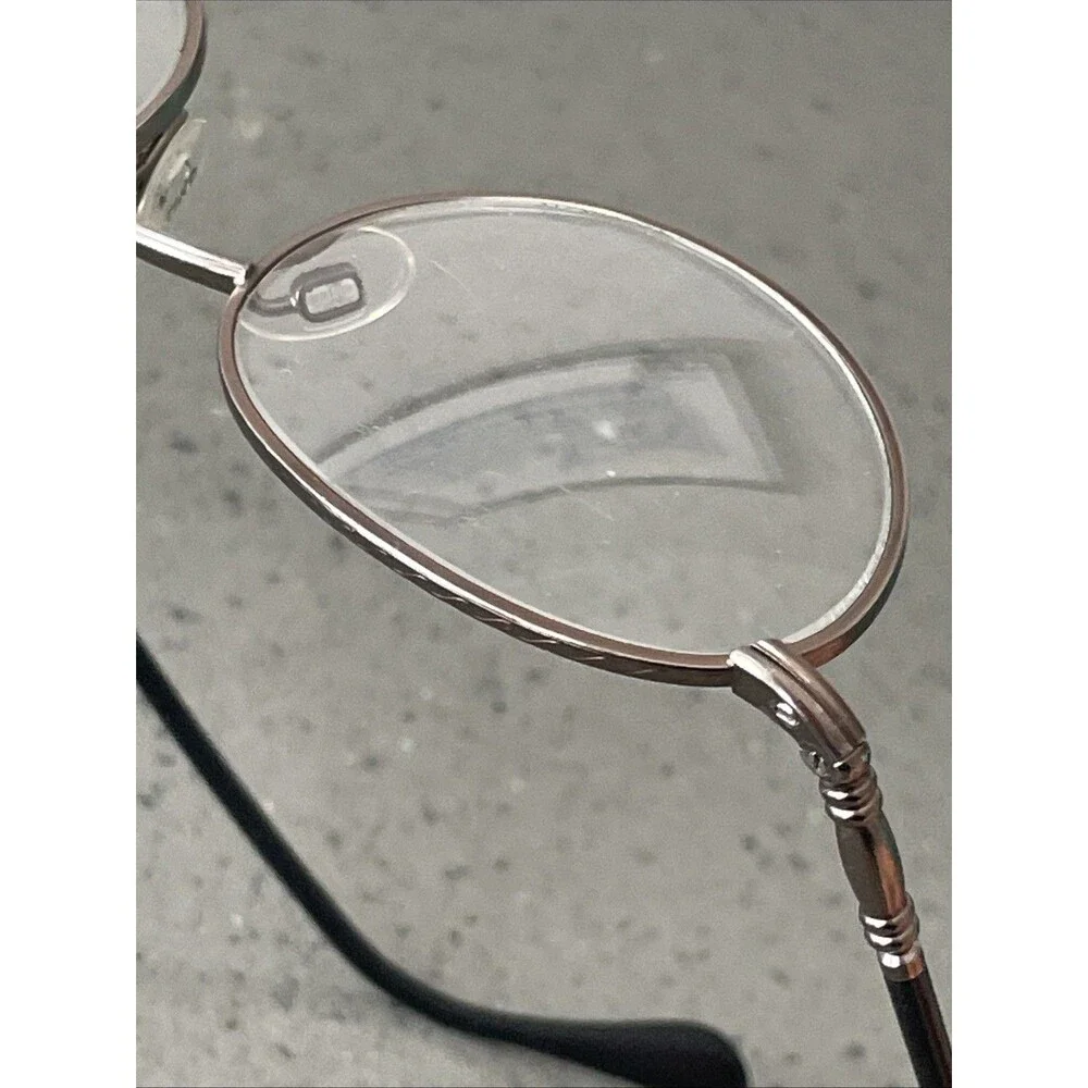 Luxottica Eyeglasses Frames ONLY 1266 T192 Full Rim 52-20-140 Italy round metal